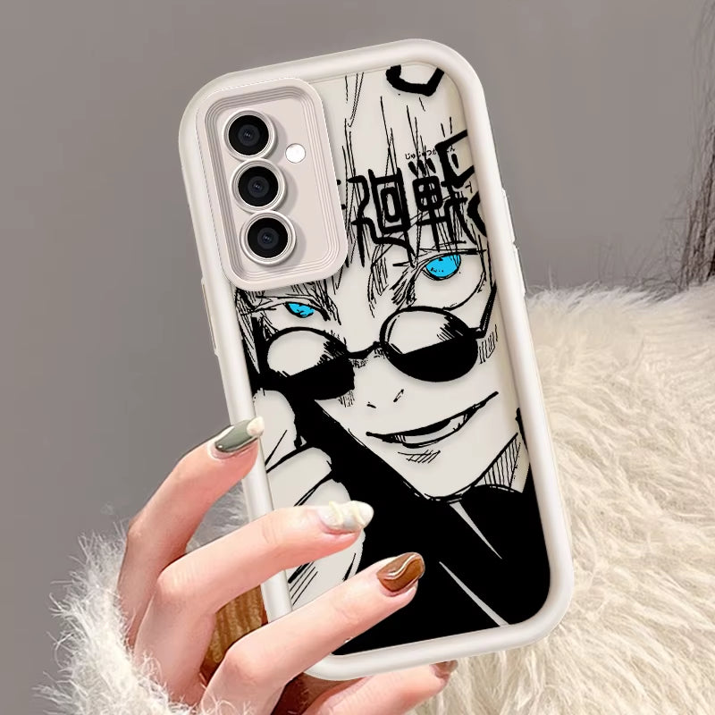 Anime Jujutsu Kaisen Cool for  Galaxy S24 S23 S22 S21 S20 Ultra plus FE A52 A53 A54 A71 Eye Ladder Phone Case