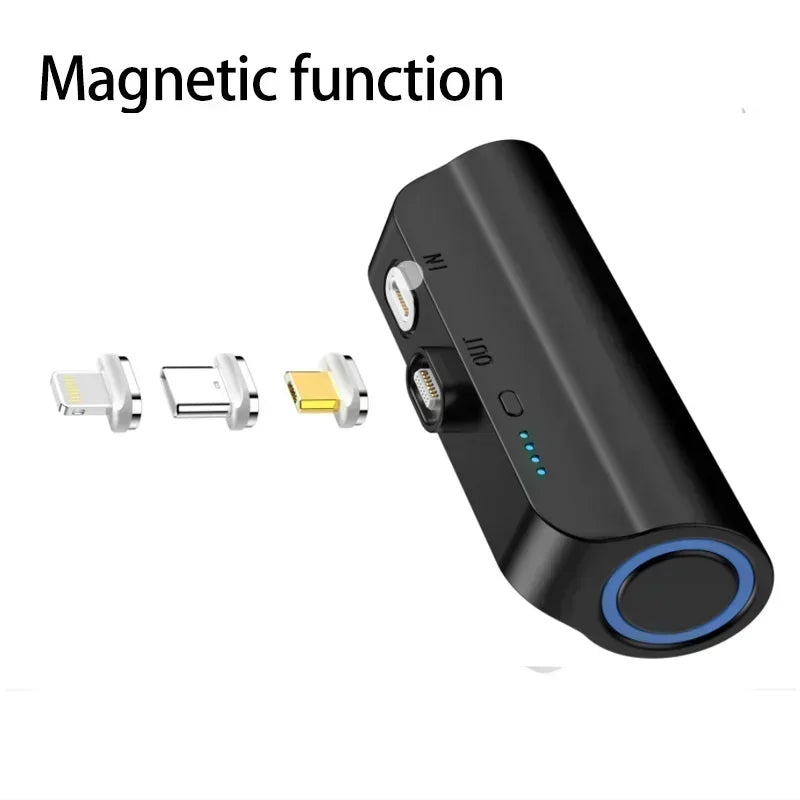 SU Mini Portable Power Bank Back Clip Battery for Iphone Samsung for Huawei Xiaomi Magnetic Charger 3000Mah Capsule Powerbank