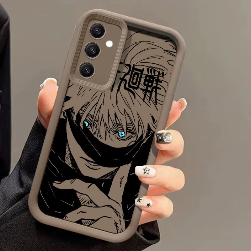 Anime Jujutsu Kaisen Cool for  Galaxy S24 S23 S22 S21 S20 Ultra plus FE A52 A53 A54 A71 Eye Ladder Phone Case