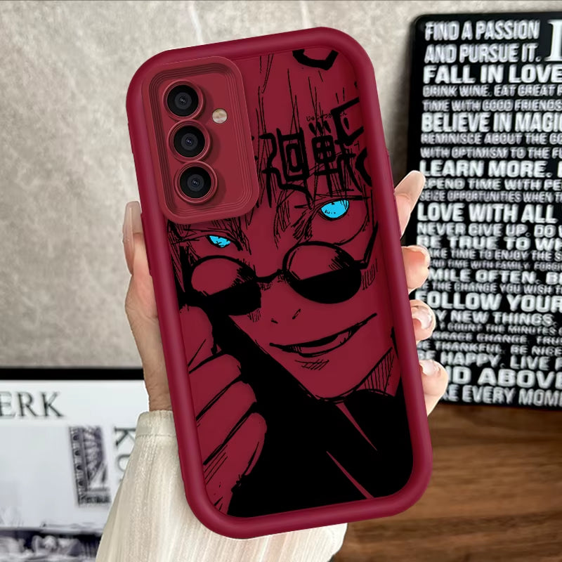 Anime Jujutsu Kaisen Cool for  Galaxy S24 S23 S22 S21 S20 Ultra plus FE A52 A53 A54 A71 Eye Ladder Phone Case