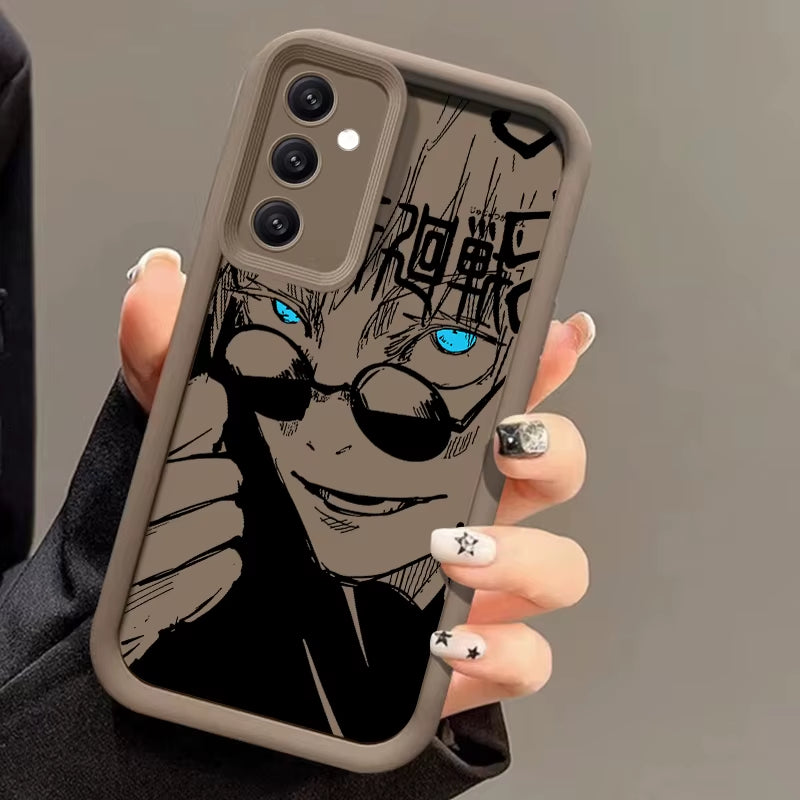 Anime Jujutsu Kaisen Cool for  Galaxy S24 S23 S22 S21 S20 Ultra plus FE A52 A53 A54 A71 Eye Ladder Phone Case