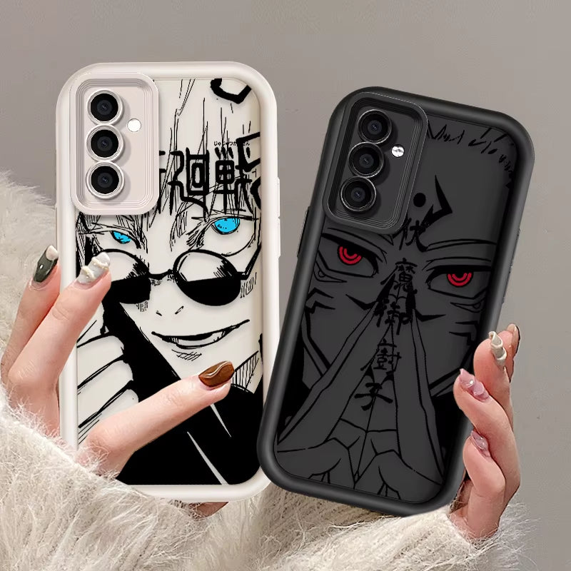 Anime Jujutsu Kaisen Cool for  Galaxy S24 S23 S22 S21 S20 Ultra plus FE A52 A53 A54 A71 Eye Ladder Phone Case