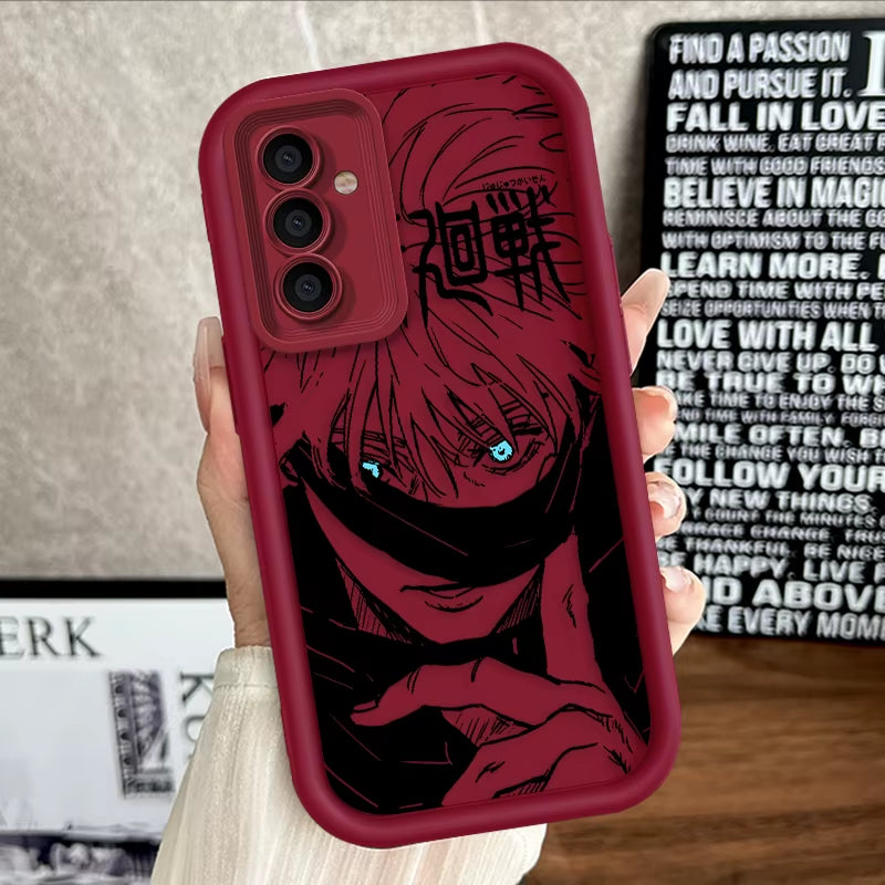 Anime Jujutsu Kaisen Cool for  Galaxy S24 S23 S22 S21 S20 Ultra plus FE A52 A53 A54 A71 Eye Ladder Phone Case