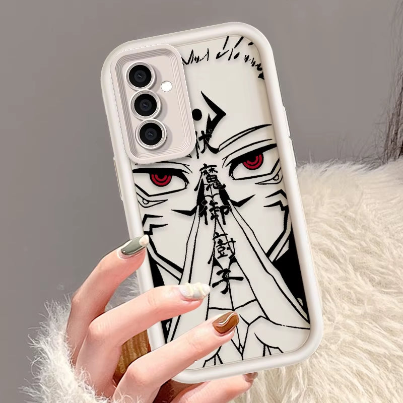 Anime Jujutsu Kaisen Cool for  Galaxy S24 S23 S22 S21 S20 Ultra plus FE A52 A53 A54 A71 Eye Ladder Phone Case