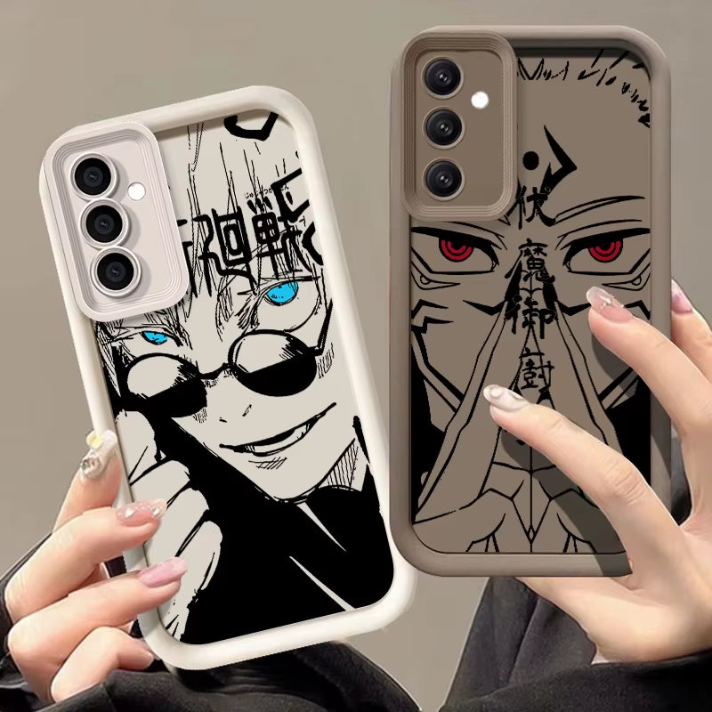 Anime Jujutsu Kaisen Cool for  Galaxy S24 S23 S22 S21 S20 Ultra plus FE A52 A53 A54 A71 Eye Ladder Phone Case