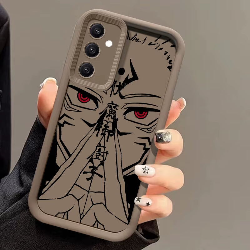 Anime Jujutsu Kaisen Cool for  Galaxy S24 S23 S22 S21 S20 Ultra plus FE A52 A53 A54 A71 Eye Ladder Phone Case