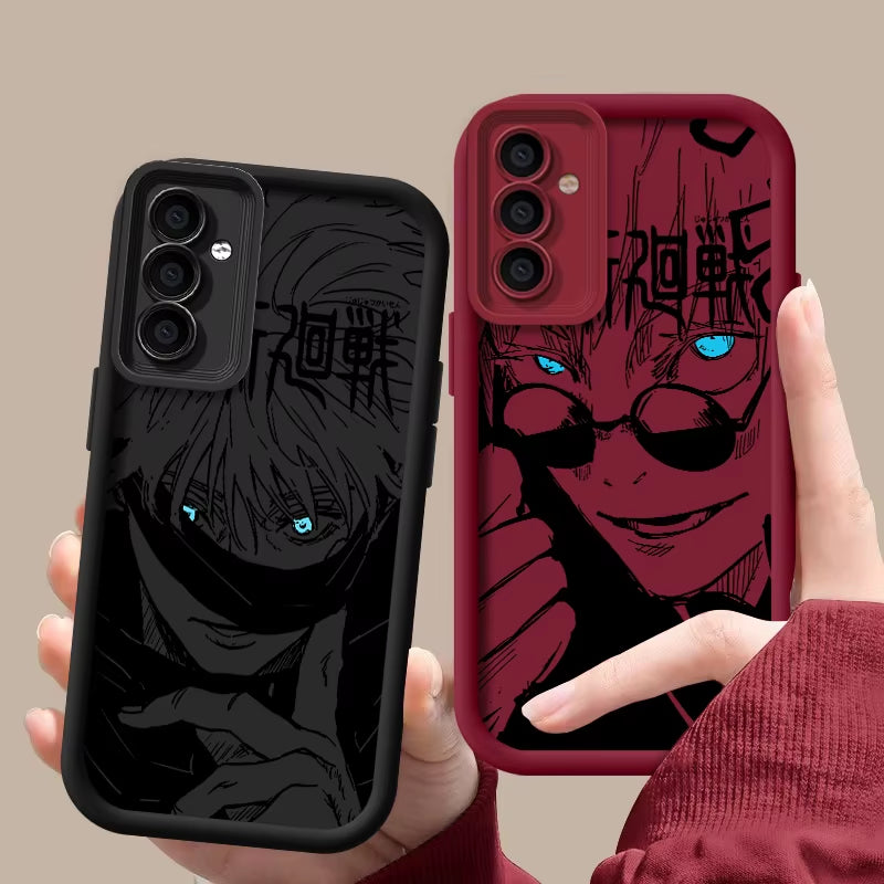 Anime Jujutsu Kaisen Cool for  Galaxy S24 S23 S22 S21 S20 Ultra plus FE A52 A53 A54 A71 Eye Ladder Phone Case