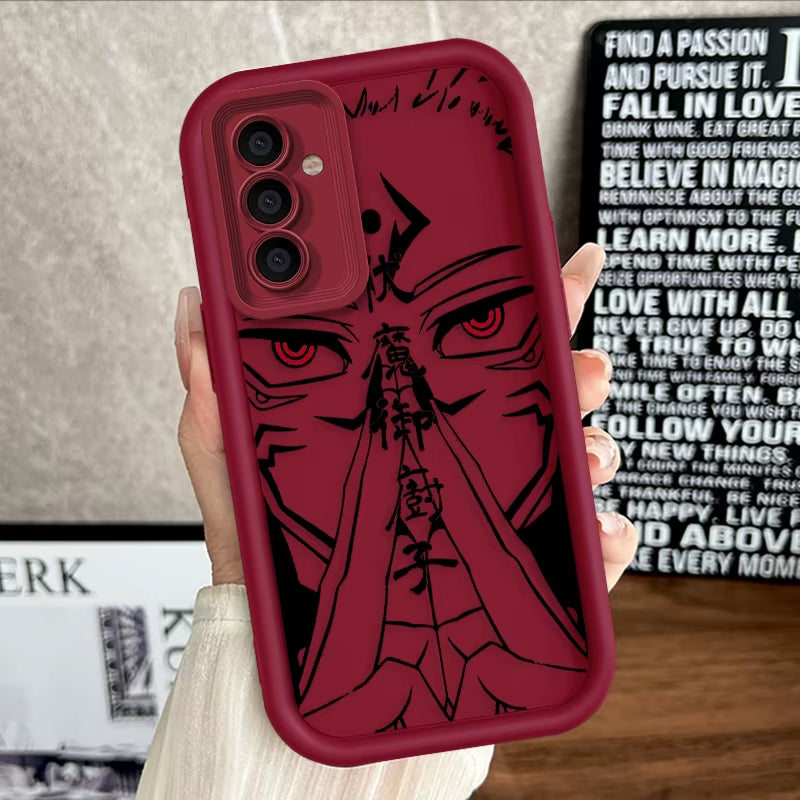 Anime Jujutsu Kaisen Cool for  Galaxy S24 S23 S22 S21 S20 Ultra plus FE A52 A53 A54 A71 Eye Ladder Phone Case